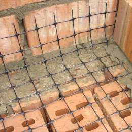 Полипропиленовая сетка СТРЭН для армирования бетонных, цементных полов, кирпичной кладки